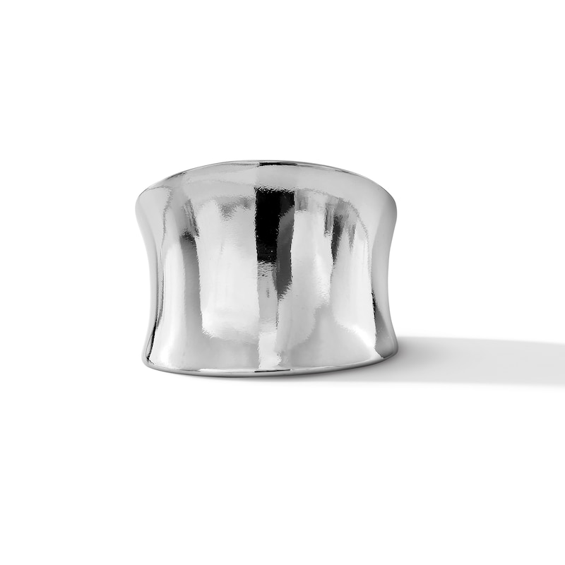 Main Image 1 of Concave Band in Solid Sterling Silver