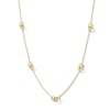 Thumbnail Image 0 of Interlocking Circles Station Chain Necklace in Hollow 14K Gold