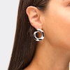 Thumbnail Image 2 of 33.0mm Tapered Twist Hoop Earrings in Hollow Sterling Silver