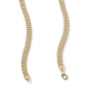 Thumbnail Image 1 of Graduated Double Curb Link Necklace in Hollow 10K Gold