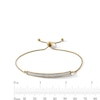 Thumbnail Image 3 of Glitter Enamel Bar Bolo Bracelet in Hollow 10K Gold - 9.5”