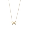 Thumbnail Image 0 of Bow Necklace in Solid 14K Gold