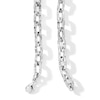 Thumbnail Image 3 of 9.7mm Hammered Liquid Link Paper Clip Chain Necklace in Hollow Sterling Silver - 17&quot;