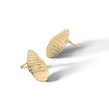 Thumbnail Image 0 of Diamond-Cut Teardrop Stud Earrings in Solid 14K Gold