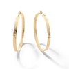 Thumbnail Image 0 of 30.0mm Diamond-Cut Inside-Out Hoop Earrings in Hollow 10K Gold