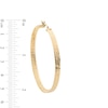 Thumbnail Image 1 of 30.0mm Diamond-Cut Inside-Out Hoop Earrings in Hollow 10K Gold