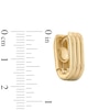 Thumbnail Image 1 of 17.6mm Geometric Triple Row Hoop Earrings in Semi-Solid 10K Gold