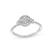 Thumbnail Image 0 of 1/5 CT. T.W. Diamond Marquise-Shaped Cluster Promise Ring in Sterling Silver with 14K Gold Plate