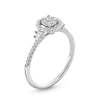 Thumbnail Image 3 of 1/5 CT. T.W. Diamond Marquise-Shaped Cluster Promise Ring in Sterling Silver with 14K Gold Plate