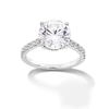 Thumbnail Image 0 of 4-1/2 CT. T.W. Certified Lab-Created Diamond Hidden Frame Engagement Ring in 14K White Gold (F/VS2)