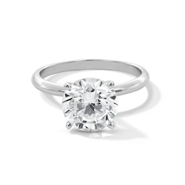 3 CT. Certified Lab-Created Diamond Solitaire Engagement Ring in 14K White Gold (F/VS2)