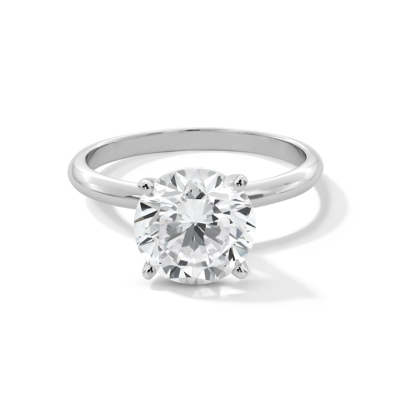 Main Image 1 of 3 CT. Certified Lab-Created Diamond Solitaire Engagement Ring in 14K White Gold (F/VS2)