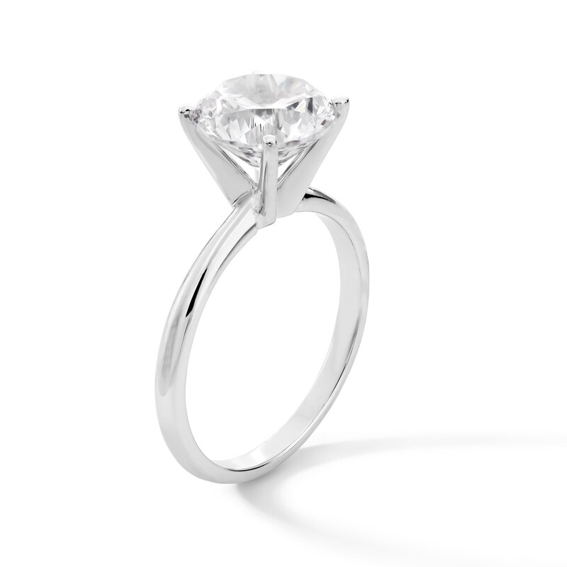 Main Image 3 of 3 CT. Certified Lab-Created Diamond Solitaire Engagement Ring in 14K White Gold (F/VS2)