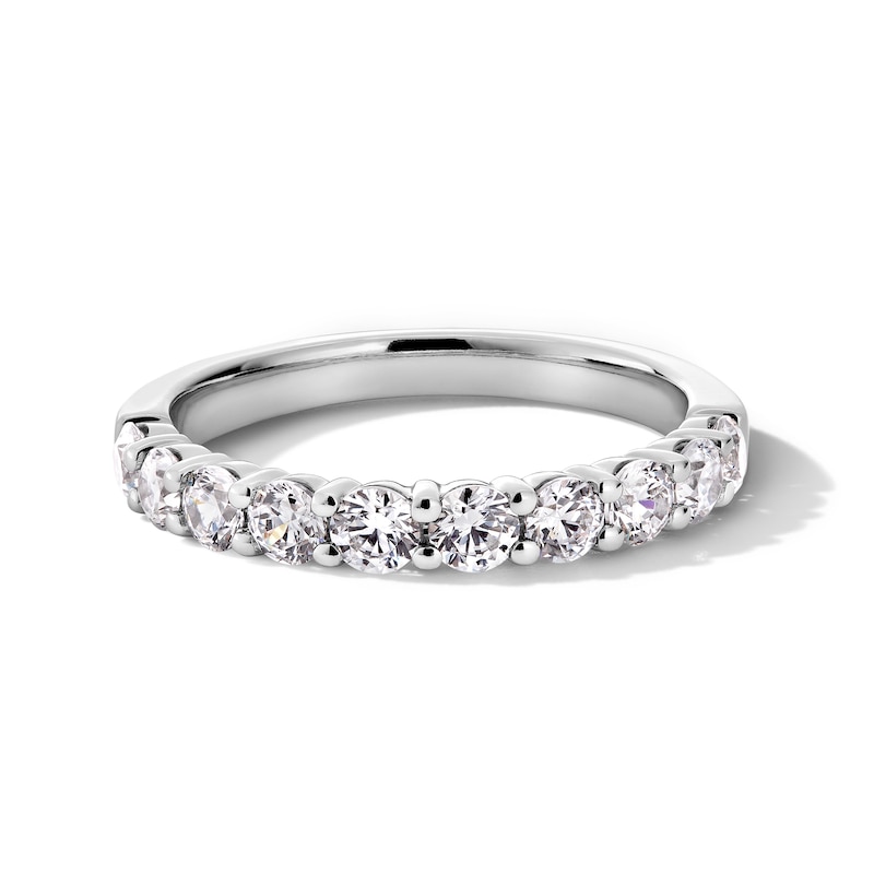 Main Image 1 of 1 CT. T.W. Certified Lab-Created Diamond Ten Stone Anniversary Band in 14K White Gold (F/VS2)