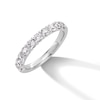 Thumbnail Image 2 of 1 CT. T.W. Certified Lab-Created Diamond Ten Stone Anniversary Band in 14K White Gold (F/VS2)