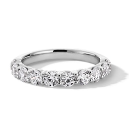 1-1/2 CT. T.W. Certified Lab-Created Diamond Ten Stone Anniversary Band in 14K White Gold (F/VS2)