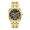 Thumbnail Image 0 of Men’s Bulova Diamond Accent Gold-Tone IP Chronograph Watch with Square Black Dial (Model: 97D138)