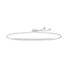 Thumbnail Image 1 of 2 CT. T.W. Lab-Created Diamond Bubbles Line Bolo Bracelet in Sterling Silver - 9.0&quot;