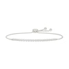 Thumbnail Image 1 of 1 CT. T.W. Lab-Created Diamond Bubbles Line Bolo Bracelet in Sterling Silver - 9.0&quot;