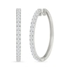 Thumbnail Image 1 of 2 CT. T.W. Lab-Created Diamond Hoop Earrings in Sterling Silver