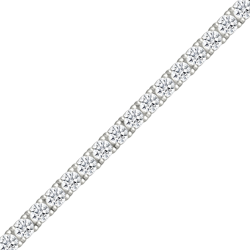 Main Image 1 of 4 CT. T.W. Lab-Created Diamond Tennis Bracelet in Sterling Silver