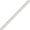 Thumbnail Image 1 of 1 CT. T.W. Lab-Created Diamond Miracle Square Link Tennis Bracelet in Sterling Silver - 7.25&quot;