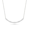 Thumbnail Image 1 of 1/2 CT. T.W. Lab-Created Diamond Five Stone Curved Bar Necklace in Sterling Silver