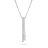 Thumbnail Image 1 of 1/2 CT. T.W. Journey Lab-Created Diamond Double Bar Drop Pendant in Sterling Silver