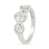 Thumbnail Image 3 of 1/3 CT. T.W. Lab-Created Diamond Three Stone Open Twist Ring in Sterling Silver