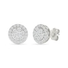 Thumbnail Image 1 of 3/4 CT. T.W. Lab-Created Multi-Diamond Frame Stud Earrings in Sterling Silver