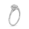 Thumbnail Image 1 of 1/3 CT. T.W. Oval-Shaped Multi-Diamond Frame Engagement Ring in 10K White Gold