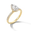 Thumbnail Image 3 of 1-1/3 CT. T.W. Pear-Shaped Certified Lab-Created Diamond Frame Engagement Ring in 10K Gold (F/SI2)