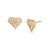 Thumbnail Image 0 of 1/3 CT. T.W. Diamond Faceted Diamond-Shaped Stud Earrings in 10K Gold