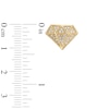 Thumbnail Image 1 of 1/3 CT. T.W. Diamond Faceted Diamond-Shaped Stud Earrings in 10K Gold