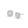 Thumbnail Image 1 of 1-1/2 CT. T.W. Diamond Cushion-Shaped Frame Stud Earrings in 10K White Gold