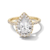 Thumbnail Image 1 of 2-1/2 CT. T.W. Pear-Shaped Certified Lab-Created Diamond Frame Engagement Ring in 14K Gold (F/SI2)