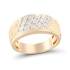 Thumbnail Image 1 of 1/3 CT. T.W. Diamond Slant Trios Nugget Ring in 10K Gold