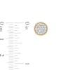 Thumbnail Image 3 of 1/3 CT. T.W. Certified Lab-Created Multi-Diamond Beaded Frame Stud Earrings in 10K Gold (F/SI2)