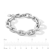 Thumbnail Image 1 of 10.5mm Oval Rolo Chain Bracelet in Hollow Sterling Silver - 8.0”