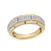 Thumbnail Image 1 of 3/4 CT. T.W. Rectangle Multi-Diamond Segments Ring in 10K Gold