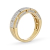 Thumbnail Image 3 of 3/4 CT. T.W. Rectangle Multi-Diamond Segments Ring in 10K Gold