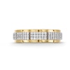 Thumbnail Image 4 of 3/4 CT. T.W. Rectangle Multi-Diamond Segments Ring in 10K Gold