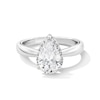 Thumbnail Image 1 of 1-3/4 CT. T.W. Pear-Shaped Certified Lab-Created Diamond Frame Engagement Ring in 14K White Gold (F/VS2)