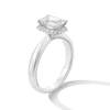 Thumbnail Image 3 of 1-3/4 CT. T.W. Emerald-Cut Certified Lab-Created Diamond Frame Engagement Ring in 14K White Gold (F/VS2)