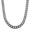 Thumbnail Image 1 of 12.0mm Hexagon Link Necklace in Solid Stainless Steel with Matte Black Ion Plate - 20&quot;