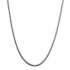 Thumbnail Image 1 of 3.0mm Franco Snake Chain Necklace in Solid Stainless Steel with Black Ion Plate - 24&quot;