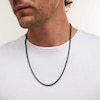 Thumbnail Image 2 of 3.0mm Franco Snake Chain Necklace in Solid Stainless Steel with Black Ion Plate - 24&quot;