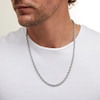 Thumbnail Image 2 of 5.0mm Rope Chain Necklace in Solid Stainless Steel - 24&quot;