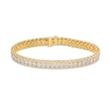 Thumbnail Image 1 of 8 CT. T.W. Certified Lab-Created Diamond Triple-Row Bracelet in 10K Gold (I/SI2)