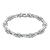 Thumbnail Image 0 of 1/4 CT. T.W. Diamond Industrial Link Bracelet in Stainless Steel - 8.75"